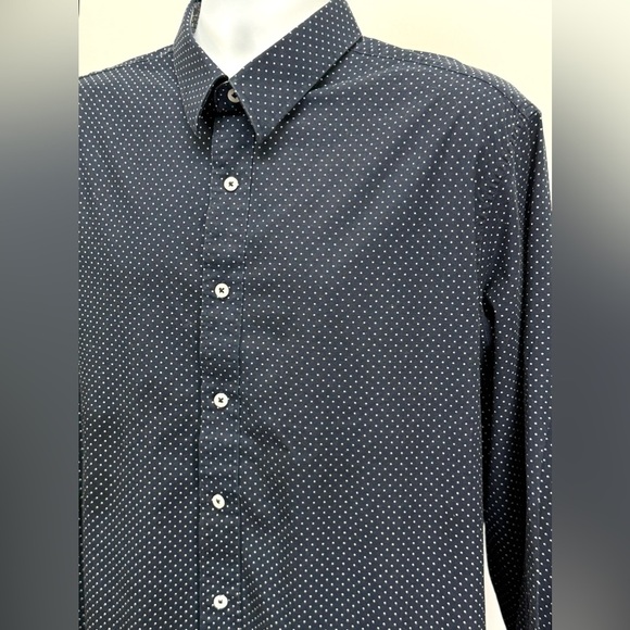 NICK GRAHAM EVERYWHERE Blue Casual Button Down Shirt with contrast cuff size 2XL - Picture 1 of 13